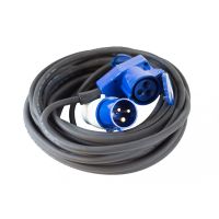 Vechline Verloopkabel 3x1.5mm² CEE-Winkelkoppeling 15m