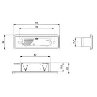 Jokon Kentekenverlichting K570 Inbouw Links 12/24V