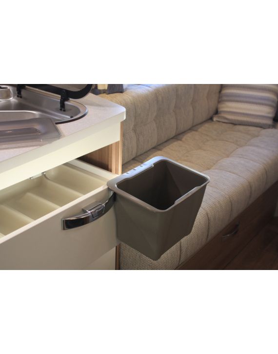 Afvalemmer Inbouw 5L Grijs