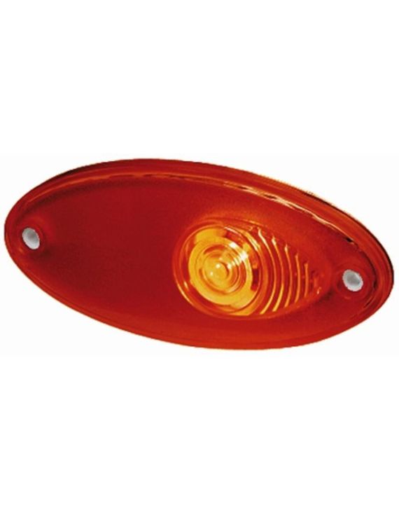 Hella Markering Ovaal Inbouw Rood