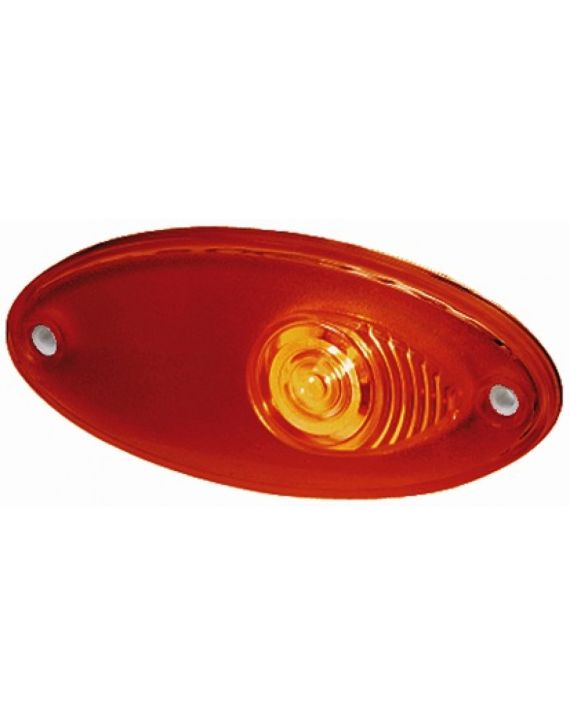 Hella Markering Ovaal Inbouw Rood