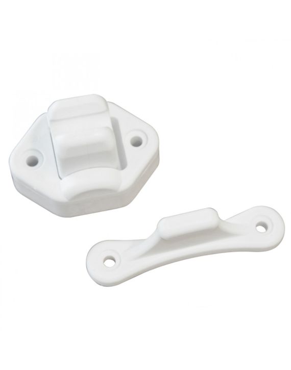 Deurvanger 2-delig Beweegbaar Wit 9mm