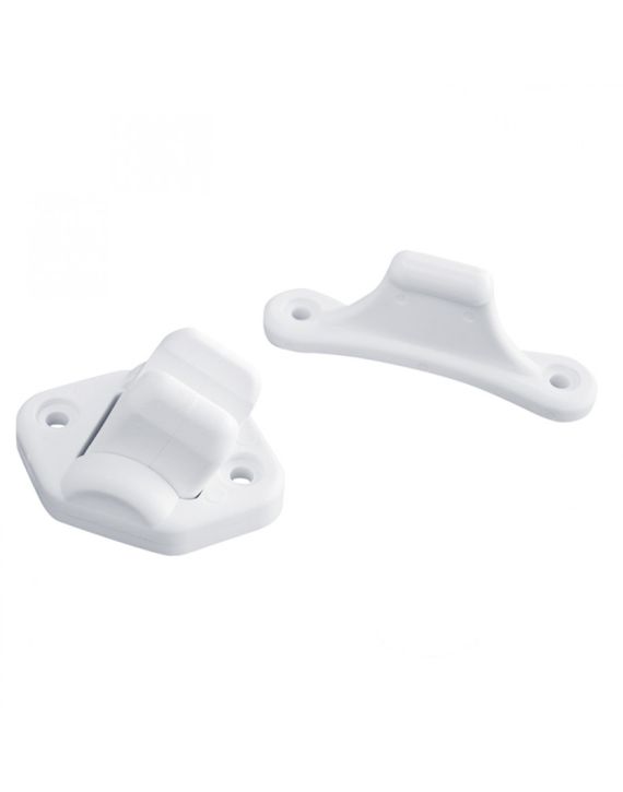 Deurvanger 2-delig Beweegbaar Wit 3mm