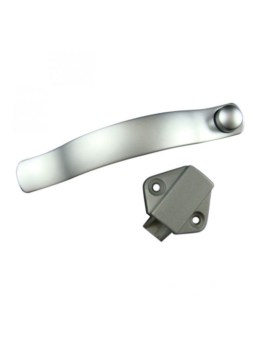 Meubelgreep Zamack Groot met Slot Chroom