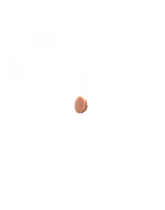 Hoekverbinder rond afdekkap licht bruin