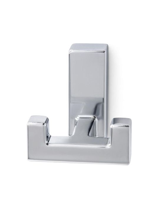 Kapstok 2-Haaks Hoogglans Chroom