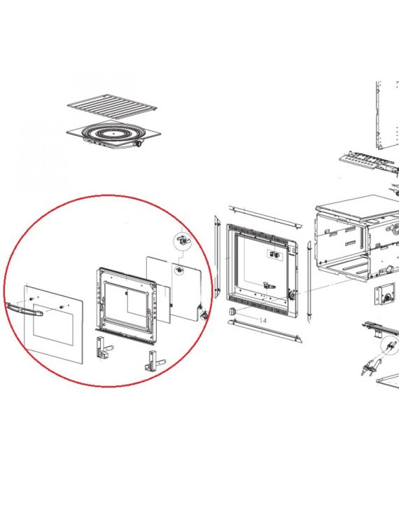 Dometic Ovendeur Compleet 30L RO 311