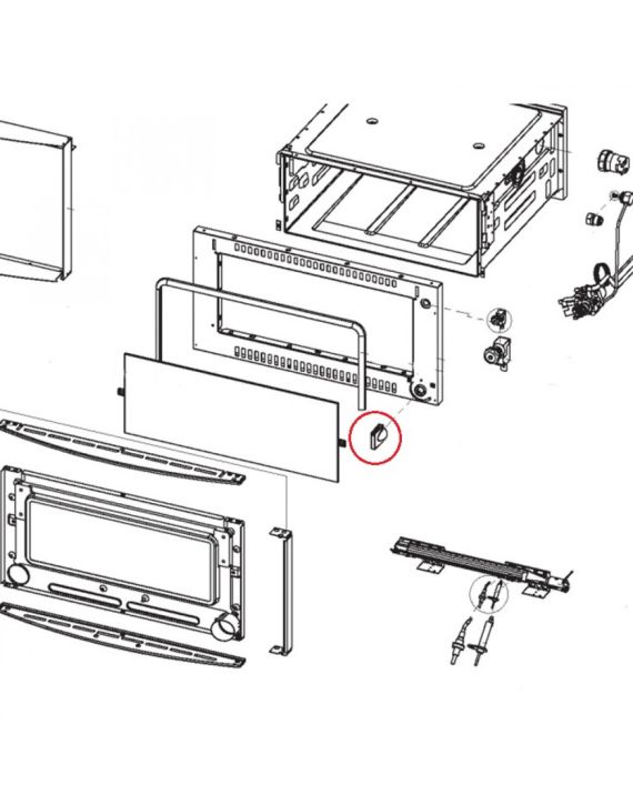 Dometic Knop Oven RMDT8555 Antraciet
