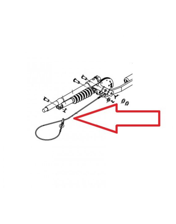 AL-KO Breekkabel met 2 Haken 115cm