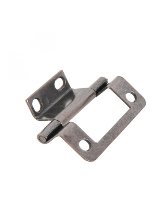 Scharnier 2-50mm brons dubbel geknikt