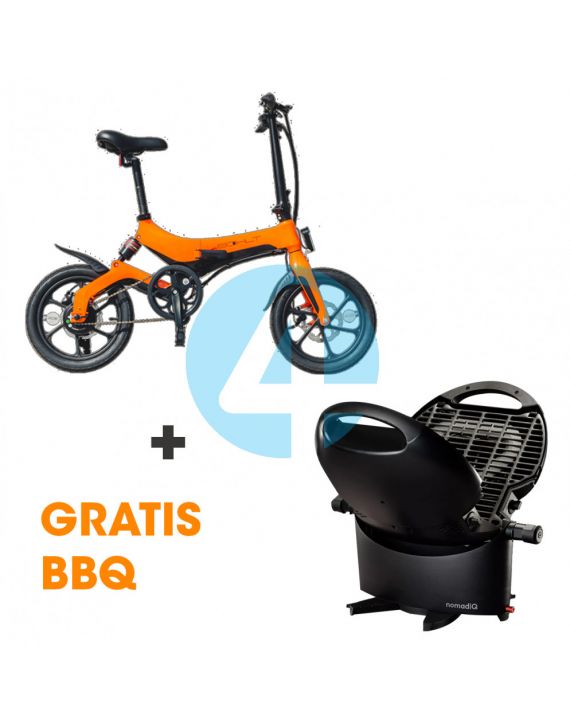 Bohlt E-Bike X160 Oranje + NomadiQ BBQ