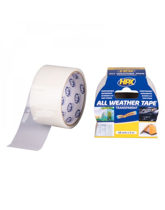 HPX All Weather Tape Transparant 5mtr