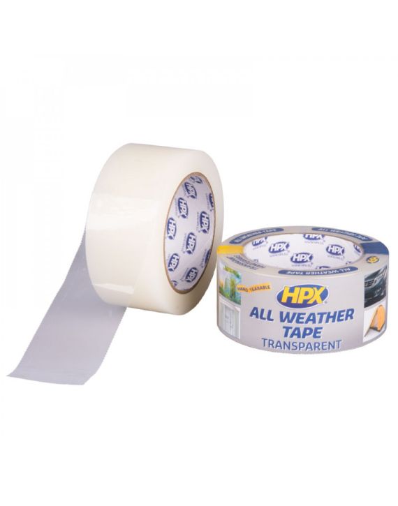 HPX All Weather Tape Transparant 25mtr