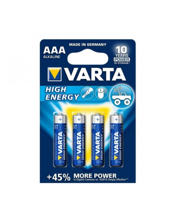 Varta High Energy Alkaline Batterij AAA L03 4st.