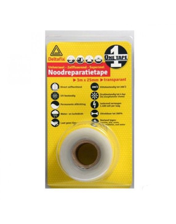 Deltafix Uitvoering Siliconen 3mtrx25mm Transparant