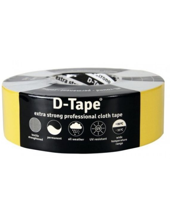 Deltafix Delta 1 Tape Permanent 50mtrx50mm Geel