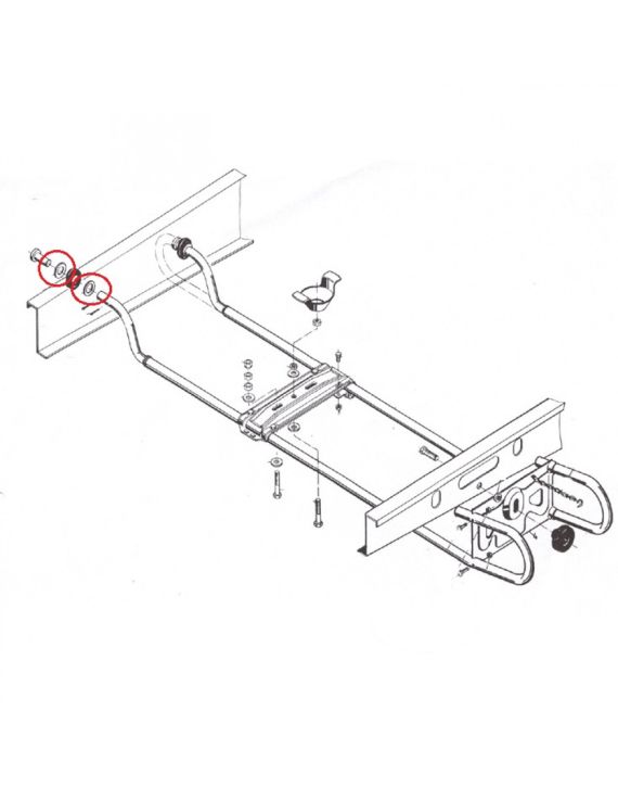 AL-KO Reservewielbeugel EH1 Sluitring A21