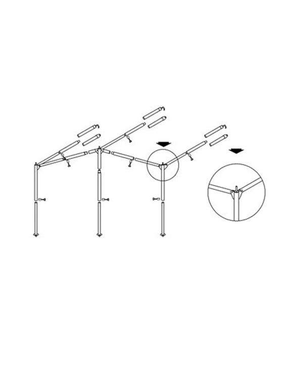 Campking Luifelframe Ameland 25/22mm Premium