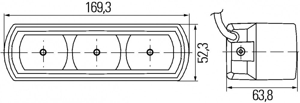 Hella Dagrijverlichtingsset LED zonder Positielicht